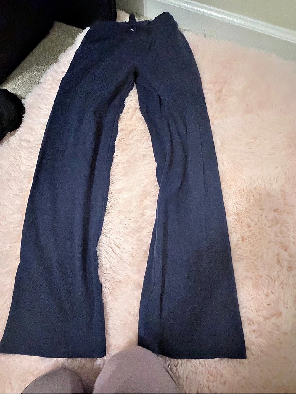 Aritzia HomeStretch Smooth Flare Pant Wide Leg Pants Blue XS